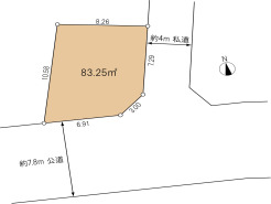 南東角の開放感ある土地です