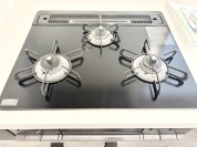 【三口ガスコンロ】