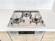 【三口ガスコンロ】