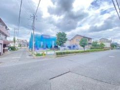 B号地 前面道路含む現地写真