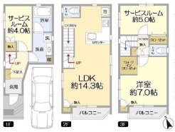 コンパクトながら居室の広さ、収納もシッカリの間取が自慢です。