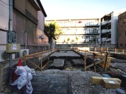 1号棟　現地外観（基礎工事）
