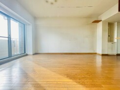 床に広がる柔らかな光が、穏やかな時間を演出する
