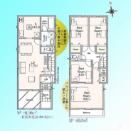 1号棟間取図
現況と図面が異なる場合は、現況を優先とさせていただきます。
