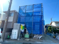 1号棟 今なら建築中の住まいをご覧いただけます。構造体の質問もお気軽に。
