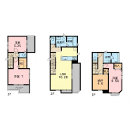 C号棟間取
現況と図面が異なる場合は、現況を優先とさせていただきます。

