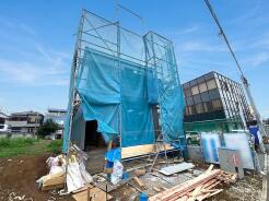 今なら建築中の住まいをご覧いただけます。構造体の質問もお気軽に。
