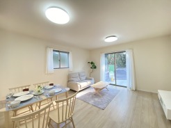 開放感と採光にこだわった広々LDK。