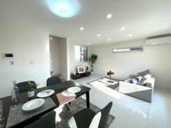 お家の中心となる大きな空間がご家族のコミュニケーションスペースになる筈です。
