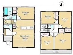 ゆったりとした5LDKの間取りです。