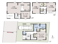 空間を活かした都市型住宅の間取り