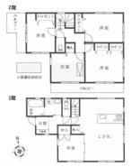 ゆったりとした5LDKの間取り