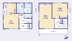 2LDKの間取り