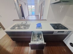 毎日の家事をサポートしてくれる食洗器も標準に装備。ちょっと嬉しい設備です

