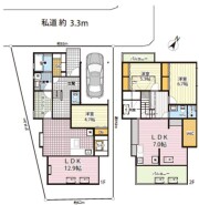 平成28年に新築そっくりさんにて全面改装。2世帯としても利用できる可変性の高い間取り設計。
拘りがいたるところに詰まったデザイン性と実用性を兼備したお家。