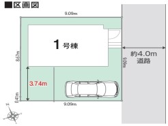 庭先も確保、お車の駐車スペースもしっかり確保
