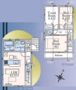 1号棟 使いやすいスタンダードなプラン、無駄を少なくし有効に使えるスペースをできる限り多く設けました
