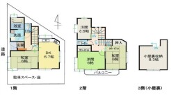 小屋裏収納のある３ＳＤＫ
