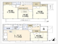 和室のある4LDKの間取り