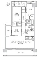 使いやすいスタンダードなプラン、無駄を少なくし有効に使えるスペースをできる限り多く設けました
