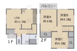コンパクトながら使いやすい間取り