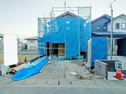 今なら建築中の住まいをご覧いただけます。構造体の質問もお気軽に。
