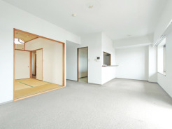 家族団らんの時間も増えそうな、くつろぎのＬＤＫ。
