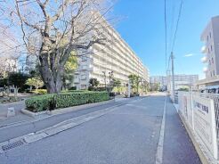 前面道路は歩道も整備され、小さなお子様にも安心です。
