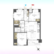 ゆったりとした空間設計と、各部屋へのスムーズな動線が心地よい暮らしを予感させます
