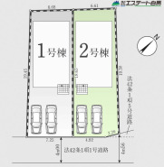 カースペース並列2台駐車可能です。