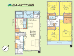 家族の顔が見えるリビングイン階段