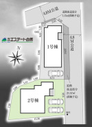 カースペース並列2台駐車可能です。