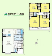 B号棟 パントリーやウォークインなど収納が豊富な間取りです。