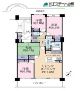 ゆとりある4LDKの間取り