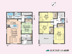 家族の顔が見えるリビングスルー階段