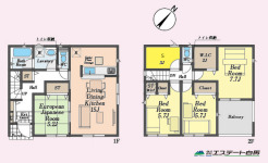 収納力のあるウォークインクローゼット付き