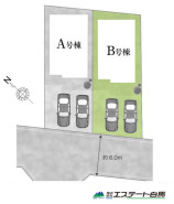 B号棟 カースペース並列2台駐車可能です。