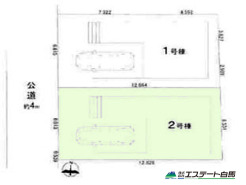 比較的車通りの少ない住宅街です。