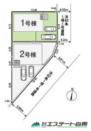 1号棟 カースペース並列2台駐車可能です。