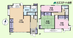 全居室２面採光の明るい３ＬＤＫ。