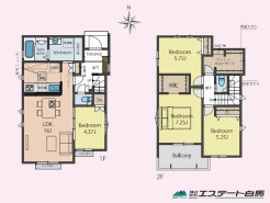 ファミリークローゼット等収納充実。