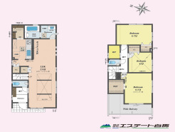 2号棟 家族の顔が見えるリビングイン階段