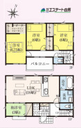 3号棟 全居室に陽が入り、明るい3LDKの間取り