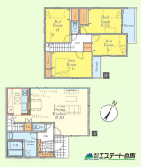 ゆとりある約２１帖のLDK