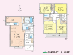 A号棟 家族の顔が見えるリビングイン階段