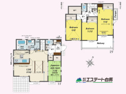 折り上げ天井のお洒落なリビングです
