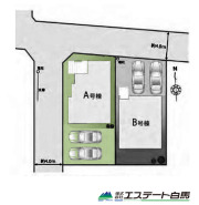 1号棟 カースペース並列2台駐車可能です。