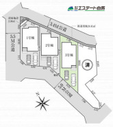 両面道路の区画