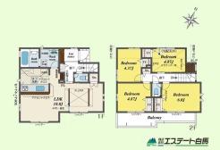 2号棟 全居室２階の使いやすい間取り