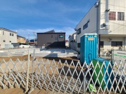 1号棟 五感で感じる、現地でしかわからない事も沢山ございます。周辺環境なども一緒にご案内いたしますのでお気軽にお問合せください。
